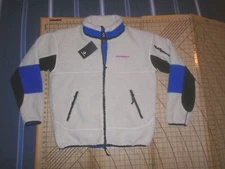 MENS XSMALL IVORY CONVERSE POLAR FLEECE SHERPA RIPSTOP JACKET - NWT