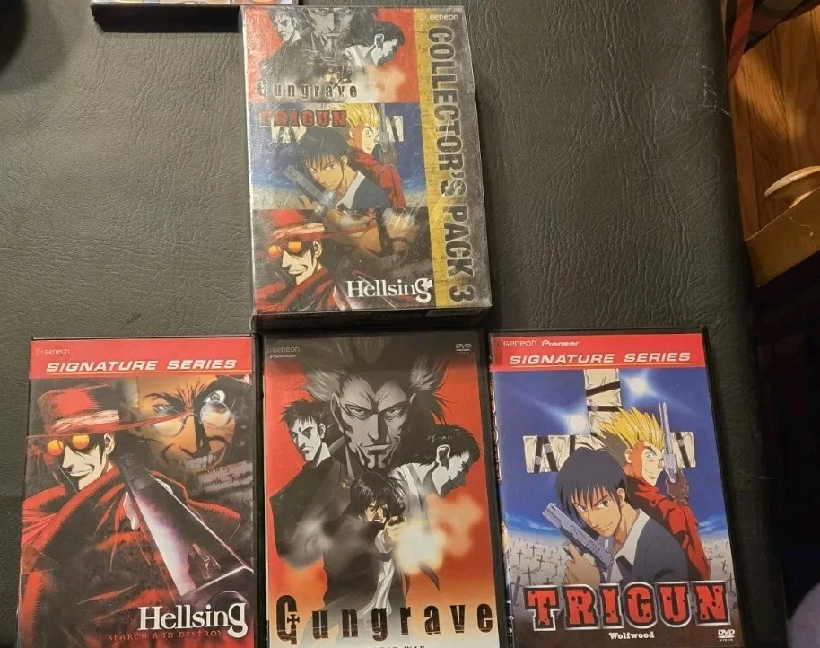Geneon Collector's Pack 1. Trigun Hellsing Gungrave. DVD Baily Box Anime 3 Discs - Image 3 of 4