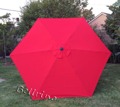 eight rods patio umbrella replacement canopy 8FT Replacement Umbrella Canopy, Patio Umbrella Replacement Canopy Only for  8 Ribs, Outdoor Table Market Yard Umbrella Replacement Top Cover - Gray