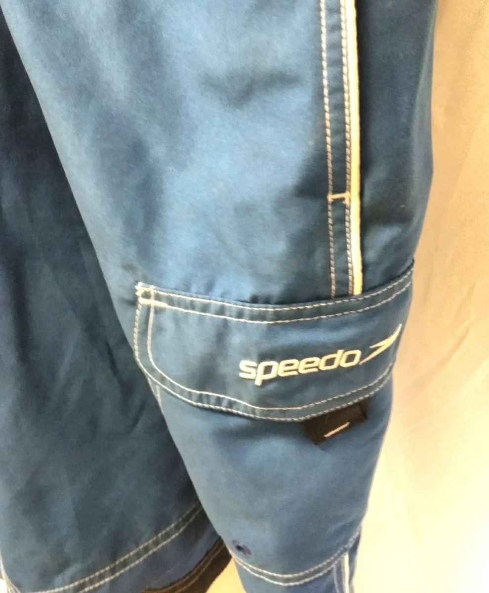Speedo Mens Sun Ray Volley Shorts Swim Trunks Classic Blue eBay