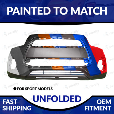 NEW Painted To Match 2013-2015 Mitsubishi Outlander Sport Unfolded Front Bumper