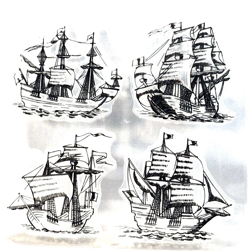 Estampillas artesanales de acrílico náutico y de playa