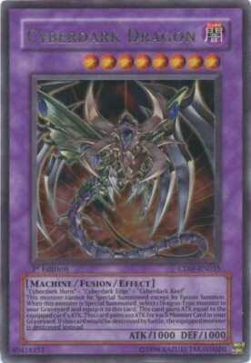 YuGiOh GX TCG Cyberdark Impact Ultra Rare Cyberdark Dragon CDIP