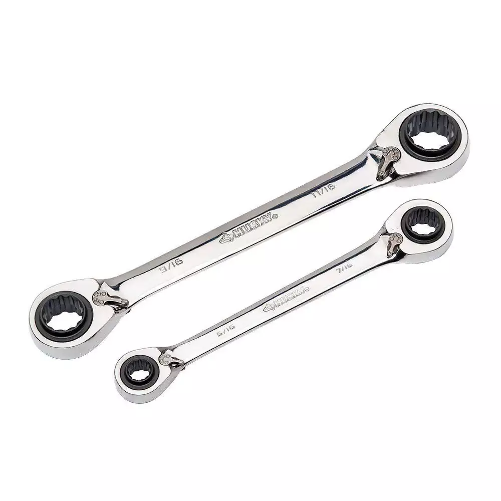 Gearwrench reversible ratcheting clearance wrench set sae
