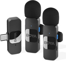 Boya By-v20 Usb-c Wireless Microphone,mini Lapel Mic With Noisecancelling With