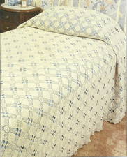Heirloom Bedspread Motif CROCHET Pattern INSTRUCTION pages from magazine