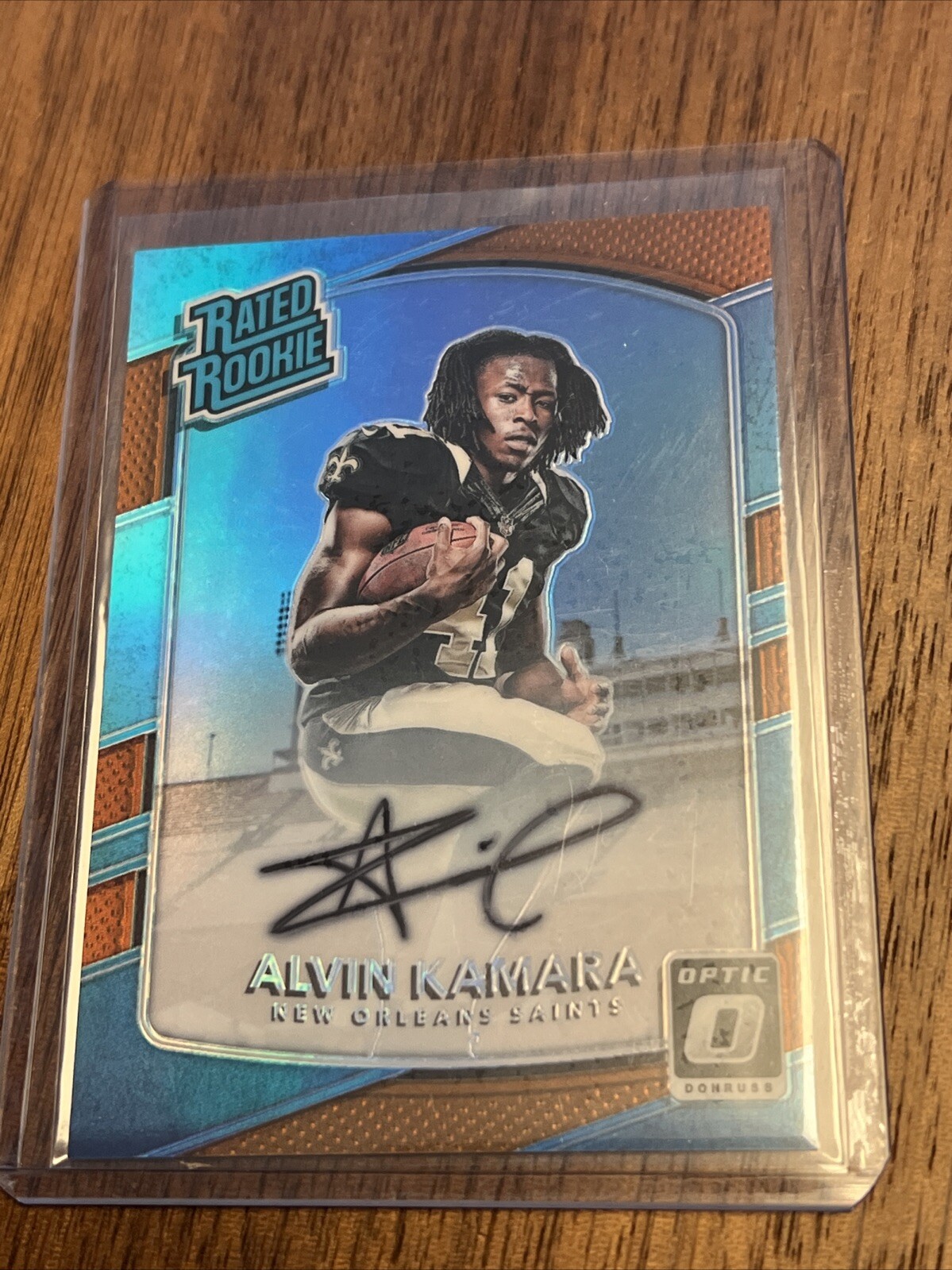 Alvin Kamara 2017 Panini Optic Bronze Auto