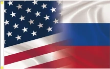 3X5 RUSSIAN AMERICAN HERITAGE FLAG BANNER 100D W/ GROMMETS