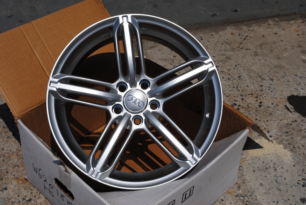 19" PEELER STYLE HYPER SILVER WHEELS RIMS FITS AUDI B8 B8.5 A4 S4 SLINE