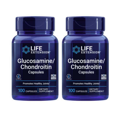 2PACK Life Extension Glucosamine Chondroitin for Healthy Joints Cartilage 100Cap
