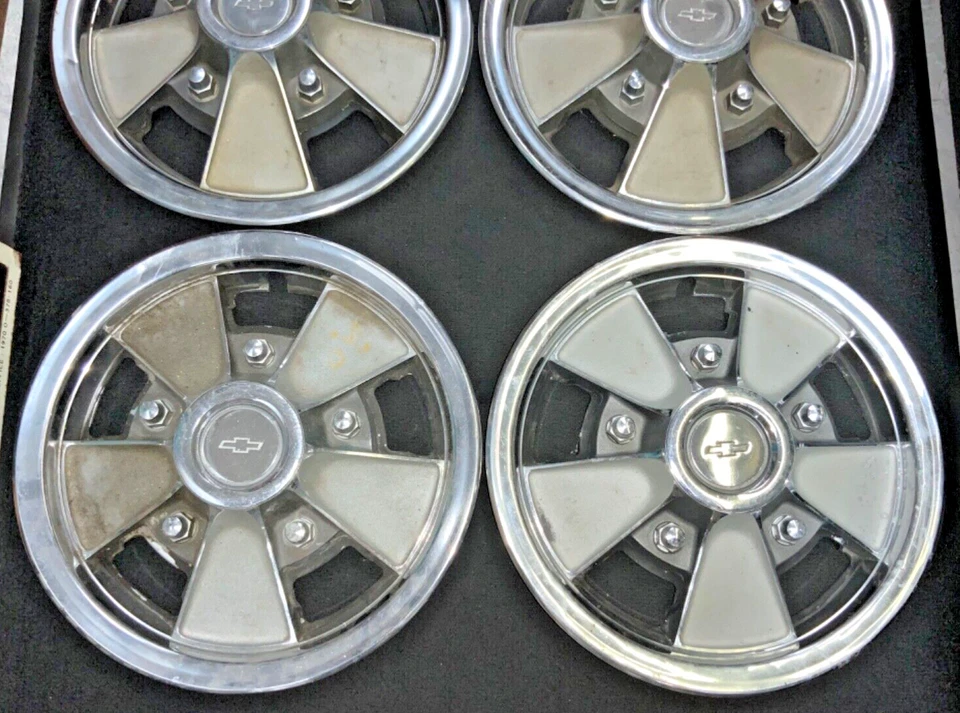 Tapacubos Chevrolet Camaro 1967/68/69 14” de colección - Juego de 4 - COMO ESTÁN - 552205 Foto 3 de 4