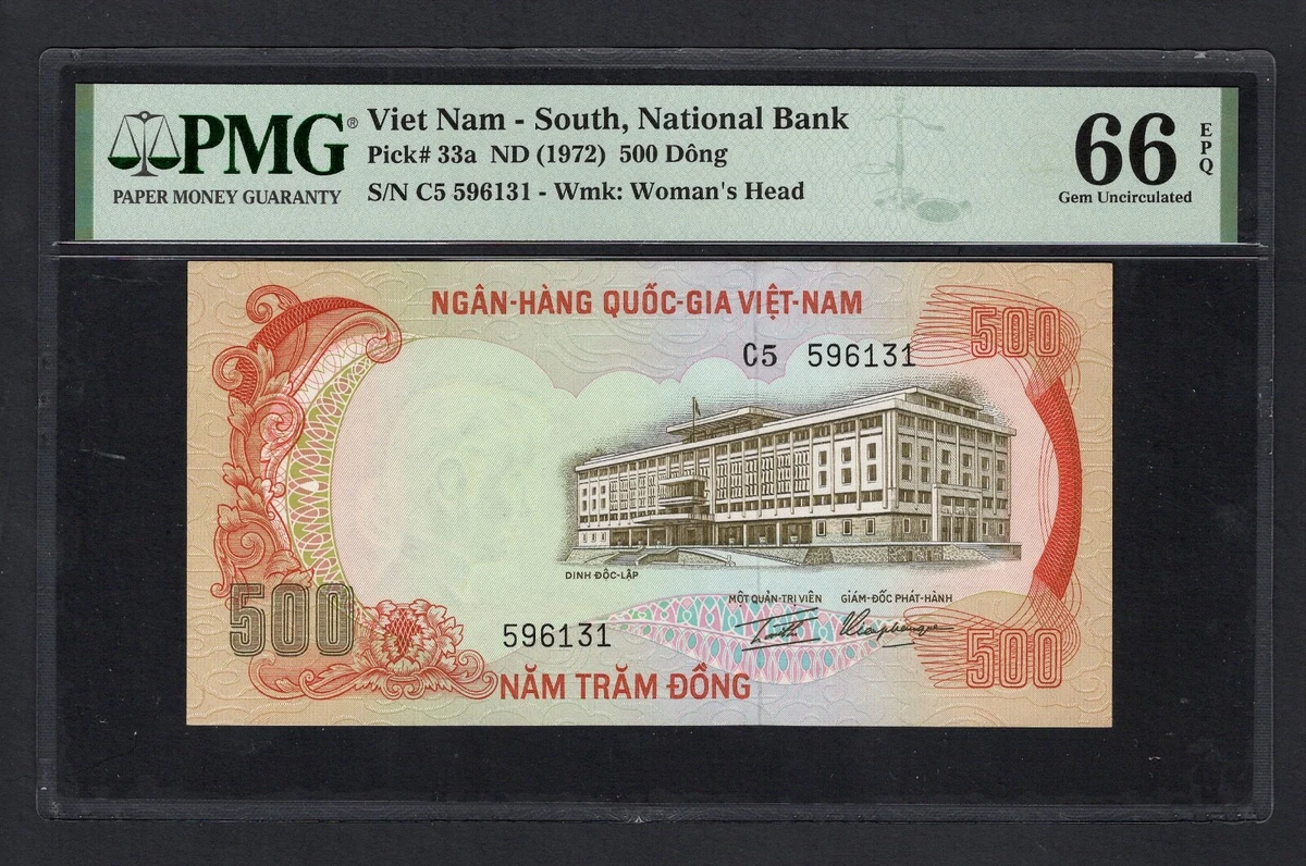 Vietnamese Paper Money 500 ₫ Denomination 1972 for sale | eBay