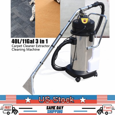 40L 3in1 Commercial Carpet Cleaning Machine Vacuum Cleaner Extractor