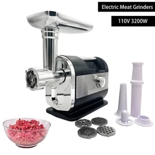 Commercial Electric Meat Grinder,3200W Electric Sausage Stuffer,Stainless Steel
