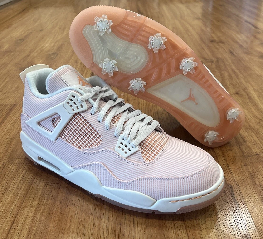 シューズ(男性用) AIRJORDAN JORDAN 4 GOLFNRG 'SEERSUCKER' Unboxing the Air Jordan 4 Retro Golf NRG 'Seersucker' 2021 PGA