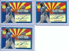 2019 Leaf Metal NICK QUINTANA State Pride Blue Prismatic Auto RC /30 Tigers