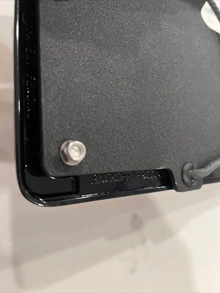 Luz de freno trasera marco matrícula LED cromada Backoff Products Harley GSXR CBR Foto 4 de 4