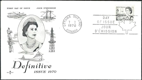 🍁Canada   #460      "Queen Elizabeth II"     Brand New 1967  Rosecraft Cover