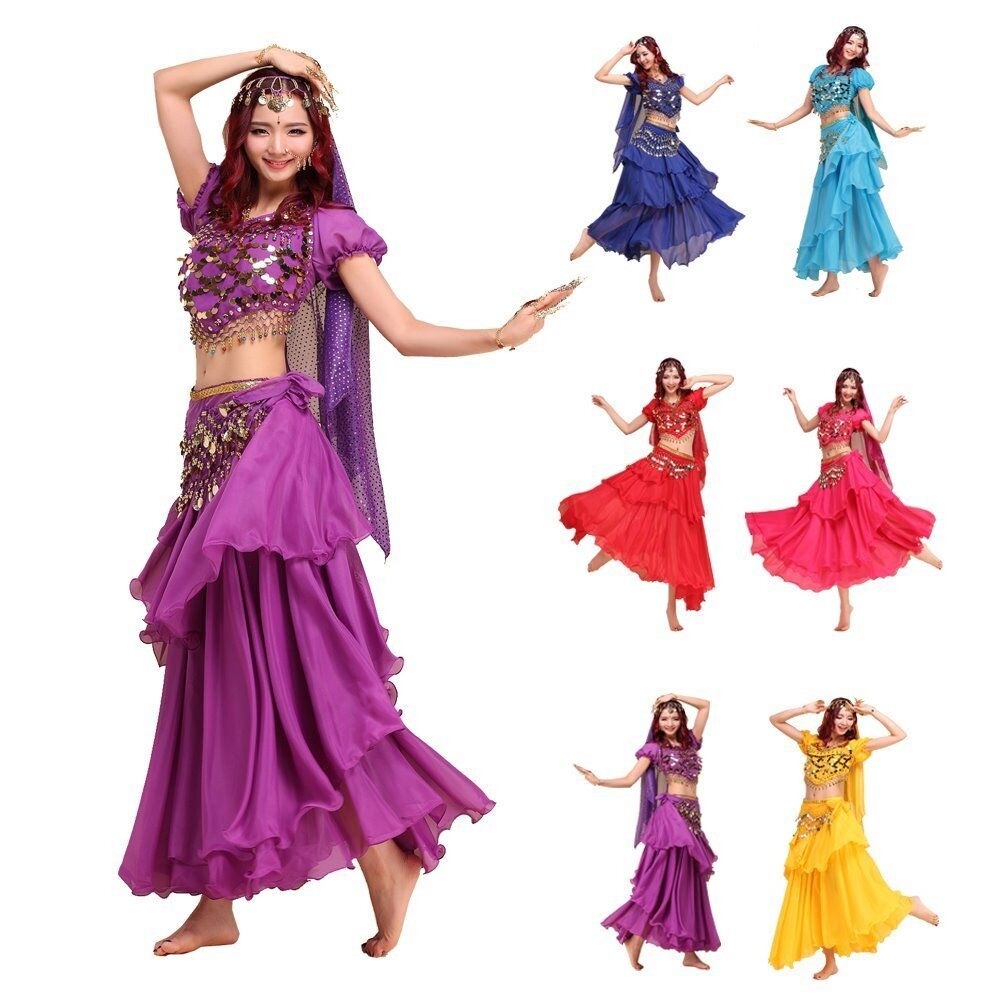 Women Belly Dance Costume Dancing Dress Festival Stage Performance