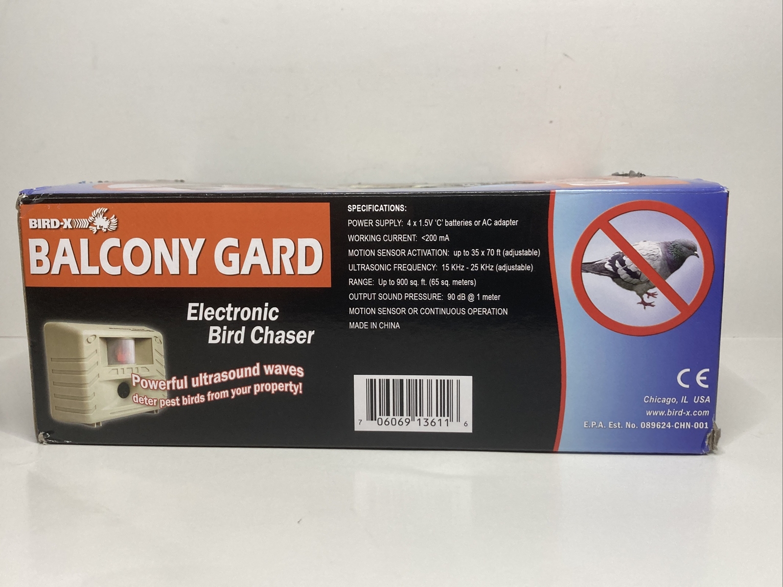 BirdX Balcony Gard Electronic Repeller Ultrasonic 706069136116 eBay