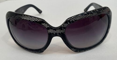 Authentic CHANEL SQUARE SUNGLASSES Black/Clear Lace Design Authentic CHANEL SQUARE SUNGLASSES Black/Clear Lace Design