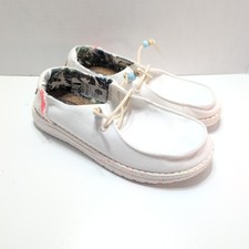 Hey Dude Wendy Fringe Salt Slip On PlayfulMinimalism Shoes Women's Size 6