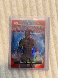 2026 Topps Chrome Marvel The Beyond Refractor TB 09 BLACK PANTHER Red 1/5