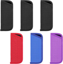 6 Pack Soft Eyeglasses Cases Protective Fabric Sleeve Pouch for Glasses Storage