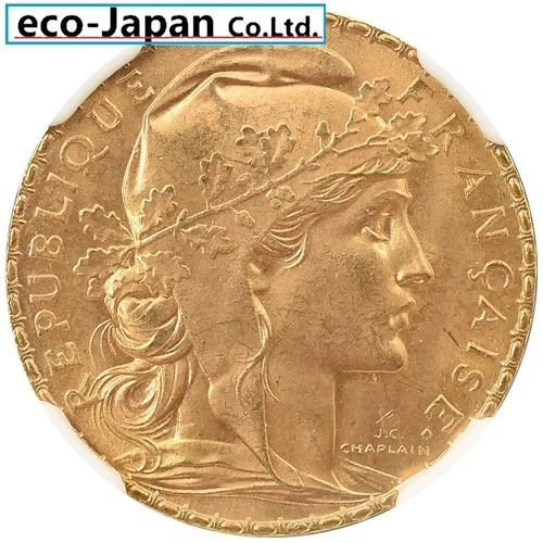 France 1912 20 Franc Gold Coin NGC MS66 Marianne