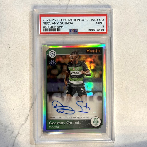 Geovany Quenda #AU-GQ 2024 Topps Merlin UEFA Autograph card