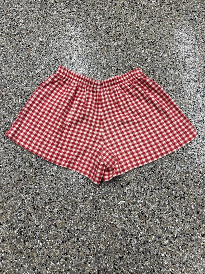 Pantalones cortos Barney vintage Red Gingham 1993 Foto 2 de 4
