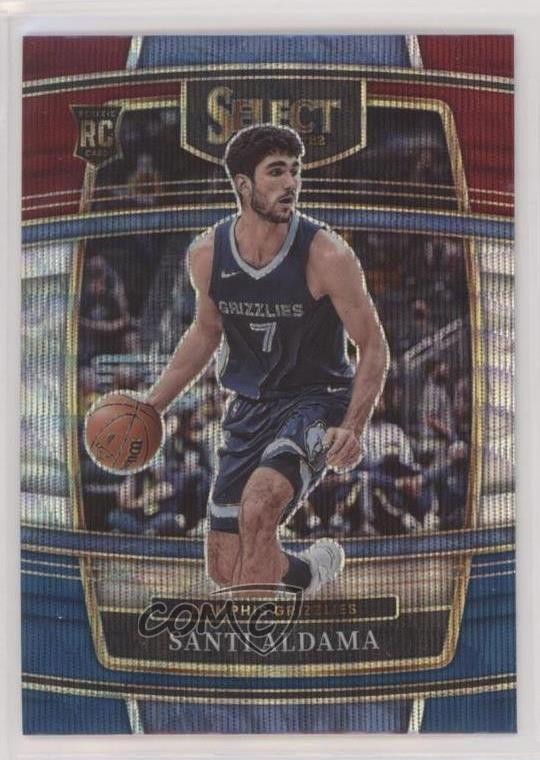 2021-22 Panini Select Concourse Tri-Color Prizm Santi Aldama #64 0lj0