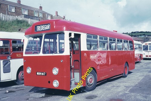 35mm Bus Slide (Original) Hills Tredegar MUH167 July 1971