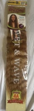 JANET Encore 100% Human Hair Crochet Braid Wet & Wave 18 Remy French Bulk #27