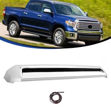 For 2014-2021 Toyota Tundra Front Upper Hood Bulge Molding Grille Trim Chrome