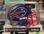 Josh Allen Signed Mini Helmet Blue Flash Alternate With White Ink COA, Very Nice
