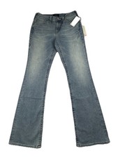 True Religion Becca Jeans Women's 28 Blue Light Wash Mid Rise Bootcut NWT