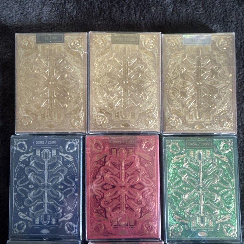 Babylon Playing Cards by Muti Dist. Riffle Shuffle Std. ed and gilded sealed