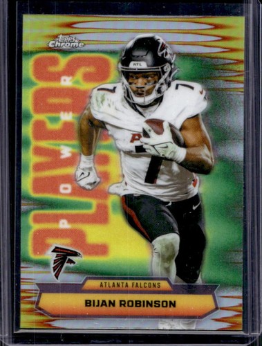 2025 Topps Chrome Bijan Robinson Power Players Refractor #PP-11 Falcons