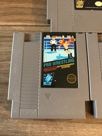 Wrestlemania Challenge, Pro Wrestling And Kung Fu NES Game Lot Authentic Tested