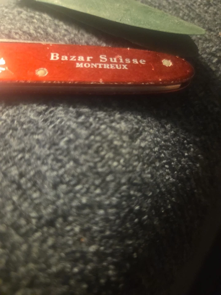 Rare Swiss Army Montreux Bazar Suisse.knife Vintage . - Image 3 of 4