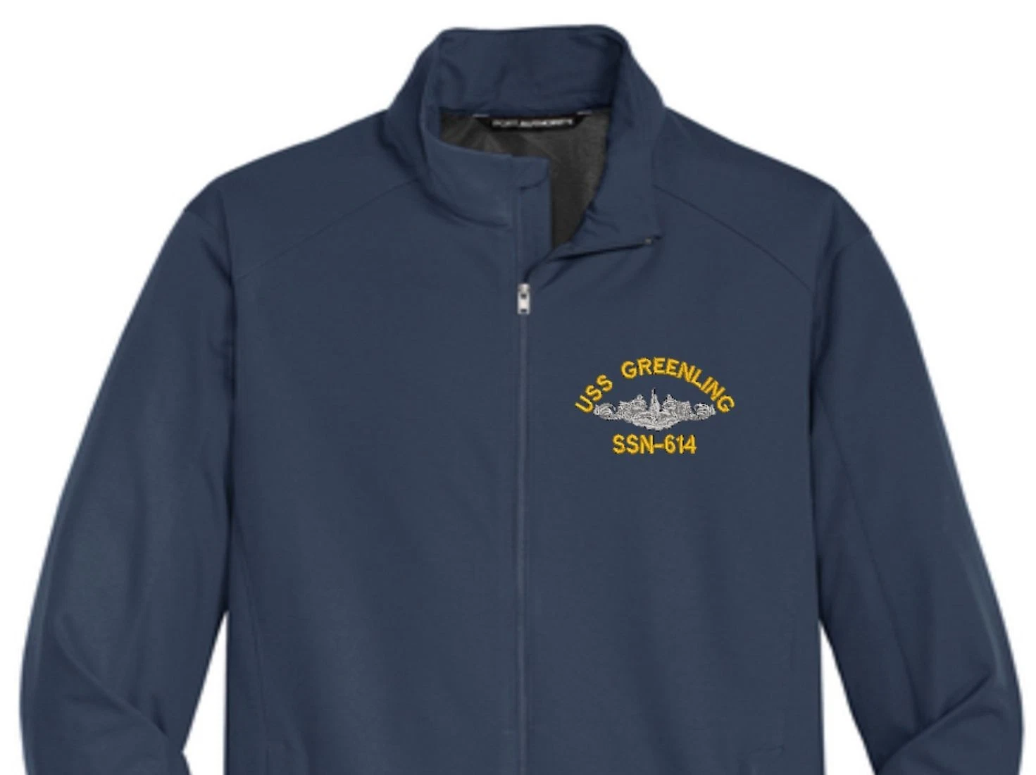 USS GREENLING SSN-614 Soft Shell Jacket. New. U.S. Navy. DOLPHINS