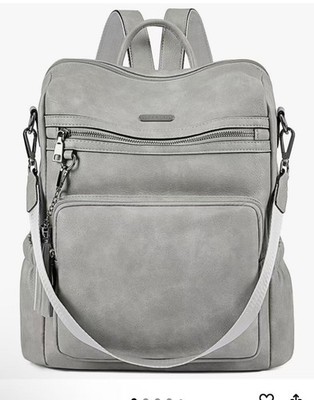 CLUCI Backpack Purse for Women Black Backpack Leather Large Travel Fashion De...