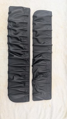 Fox Mustang 90-93 Pair BLACK Door Panel Map Pockets