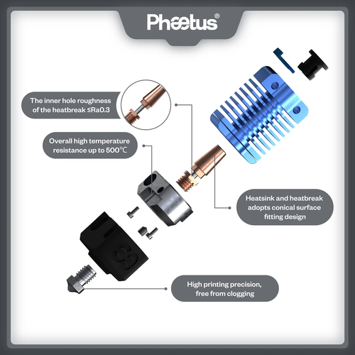 Phaetus DragonFly BMS Hotend - Foto 4 di 8