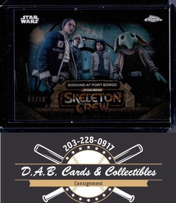 2025 TOPPS STAR WARS CHROME SKELETON CREW PORT BORGO REFRACTOR #D 10 K02