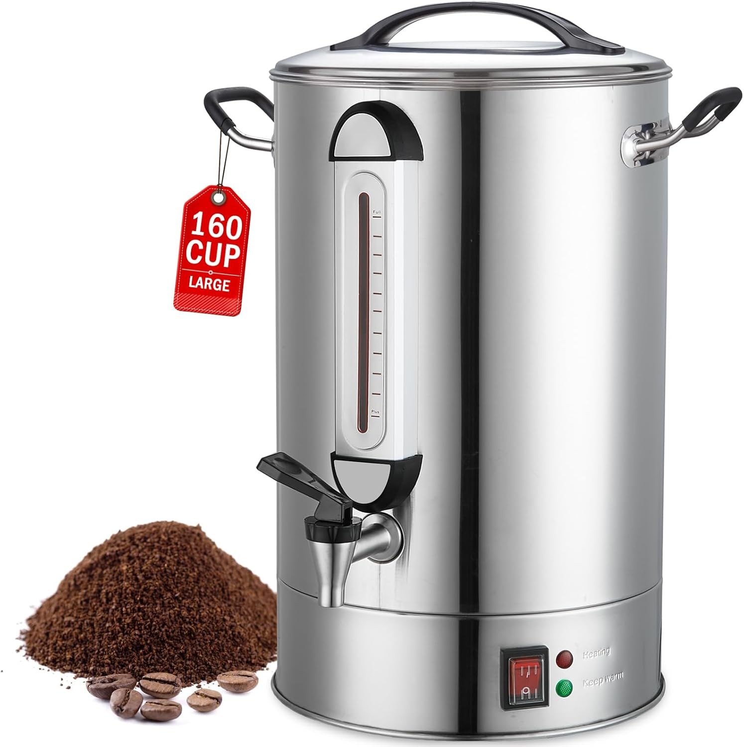 Stainless Steel Coffee Urn Commercial 24L 160 Cup New