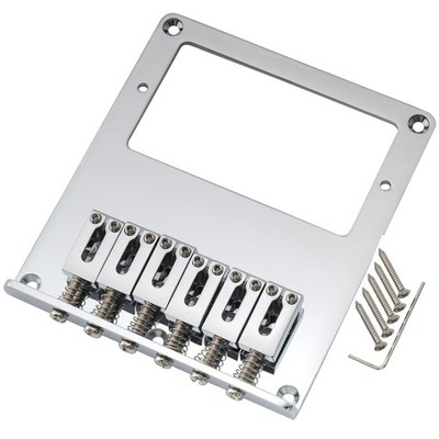 Musiclily Pro Chrome 54mm Modern Humbucker Bridge 6 Saddles For Tele TL Guitar