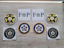 (8) F.O.P. Member SUPPORTER Decals - UV Waterproof Vinyl - Police