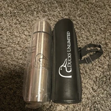 Ducks Unlimited NEW 10” Stainless Steel Insulated Flask Zipper Carrying Case 